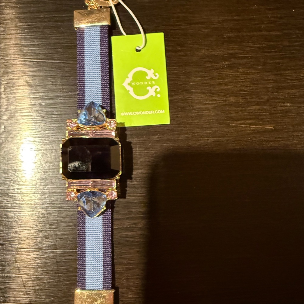C. Wonder Blue and Gold Gemstone bracelet